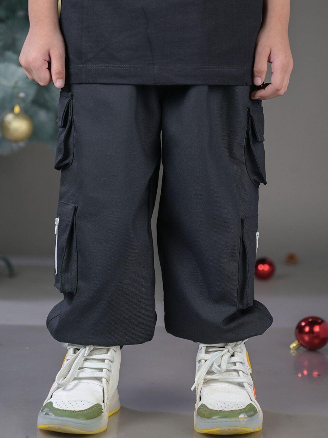 budding bees boys relaxed cotton cargos trousers