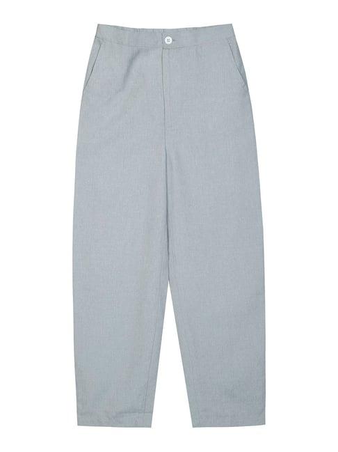 budding bees kids grey solid pants