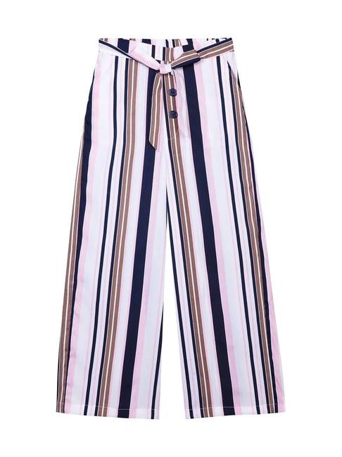 budding bees kids multicolor striped pants