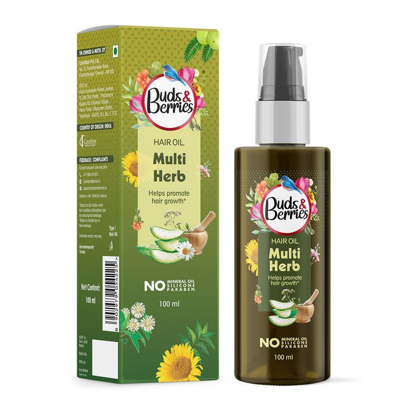 buds & berries multi herb hair oil