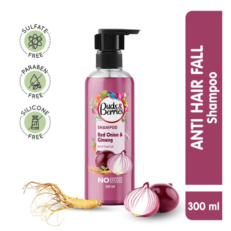 buds & berries red onion & ginseng anti-hairfall shampoo