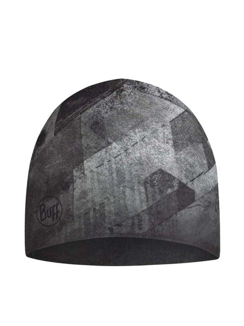 buff ecostretch grey printed beanies