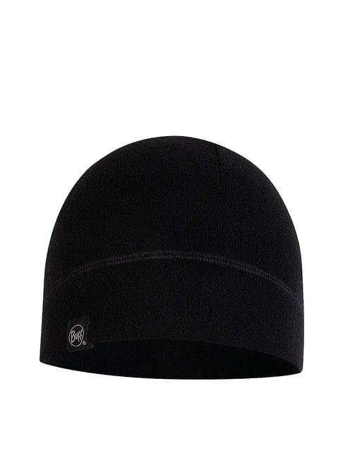 buff polar black solid beanies