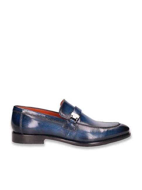 bugatti men's mansueto flex blue formal loafers