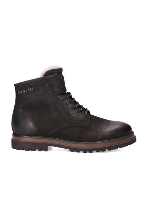 bugatti men's marc black snow boots