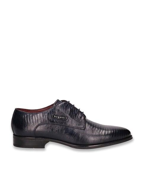 bugatti men's zavinio dark blue derby shoes