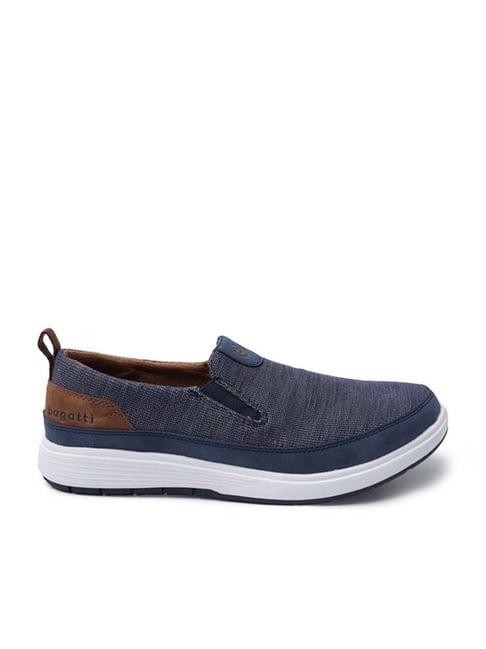 bugatti men's baldini dark blue casual loafers