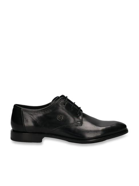 bugatti men's black derby shoes