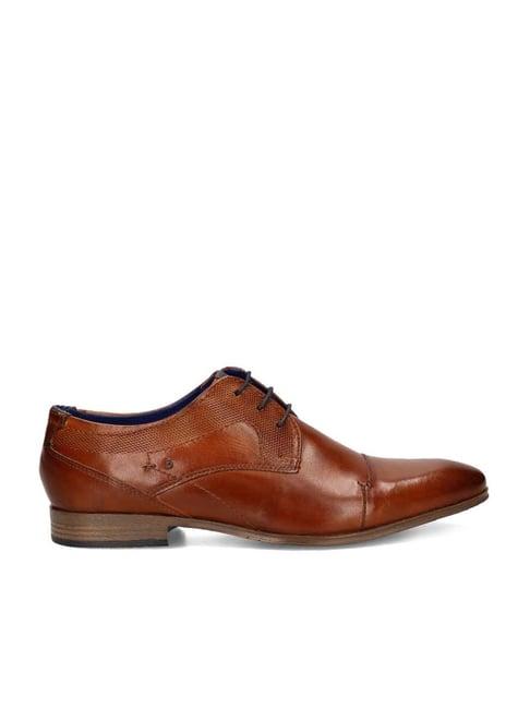 bugatti men's cognac derby shoes