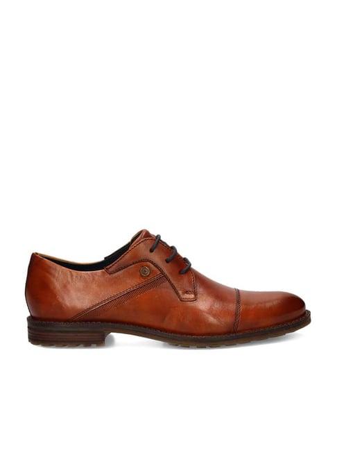 bugatti men's cognac derby shoes