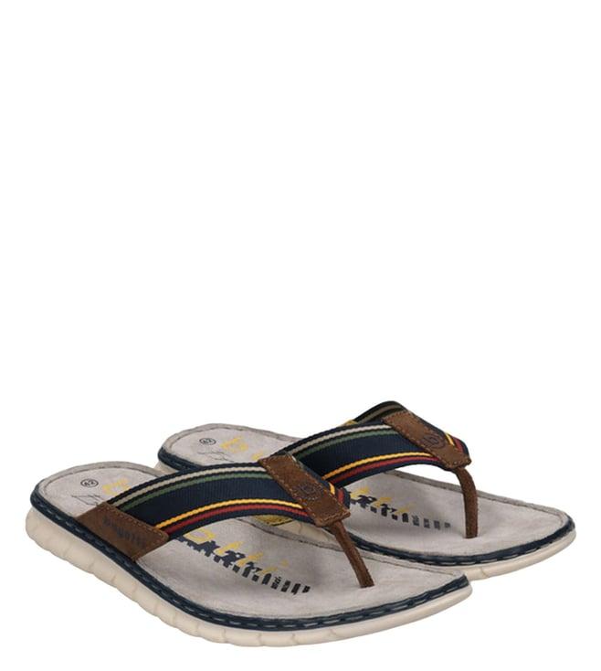 bugatti men's corfu multicolour thong sandals