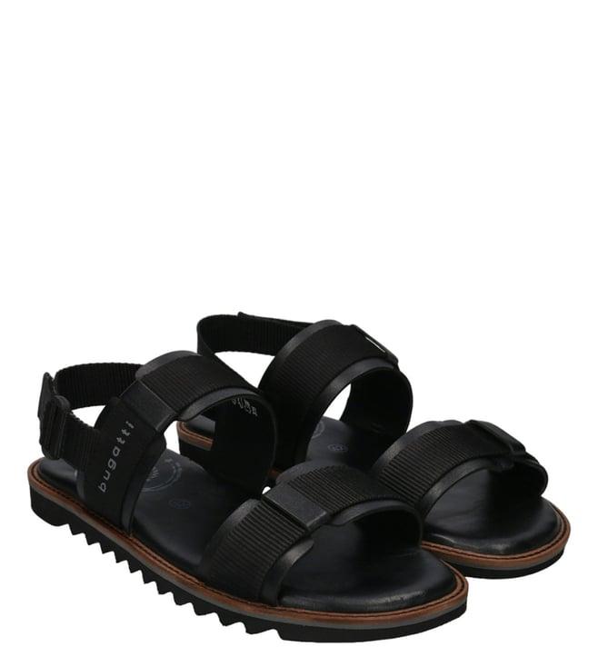 bugatti men's dorfu black back strap sandals