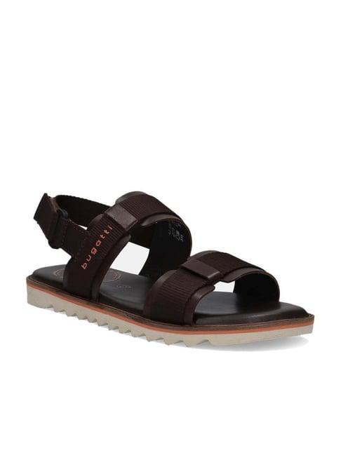 bugatti men's dorfu brown back strap sandals