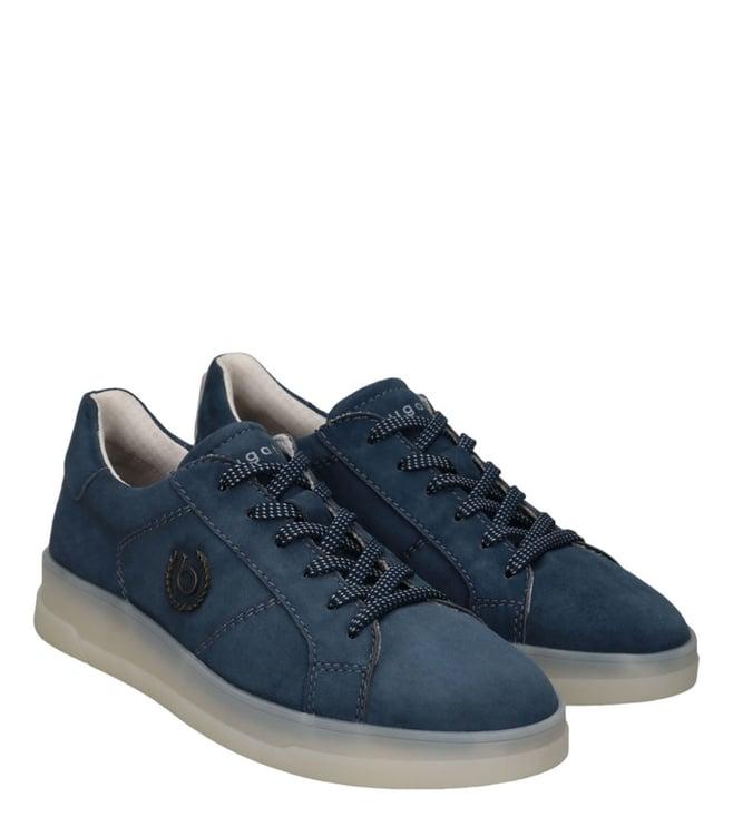 bugatti men's franc blue mid top sneakers