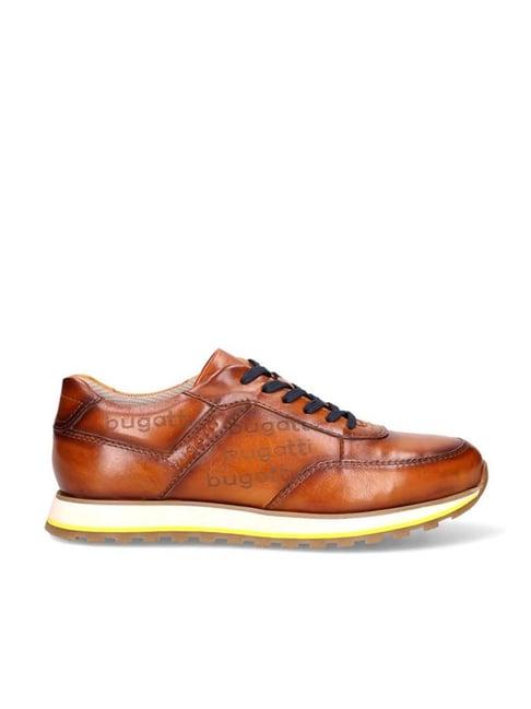 bugatti men's garnet evo cognac casual sneakers