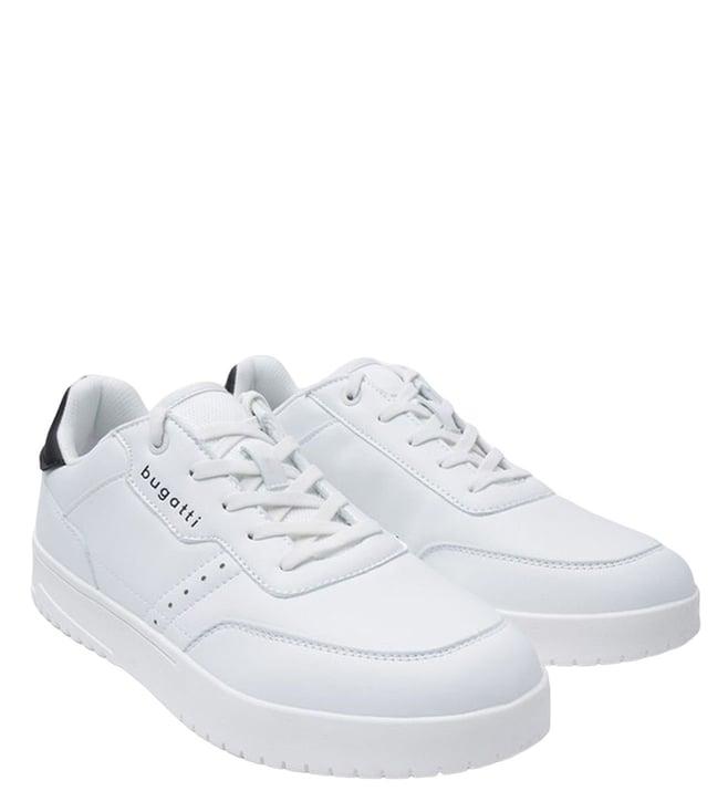 bugatti men's helium white sneakers