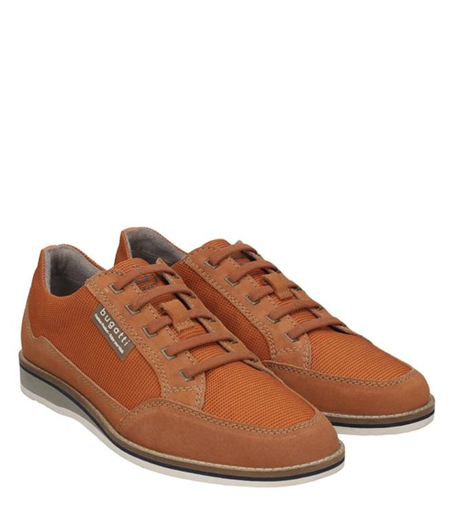 bugatti men's makkor orange sneakers