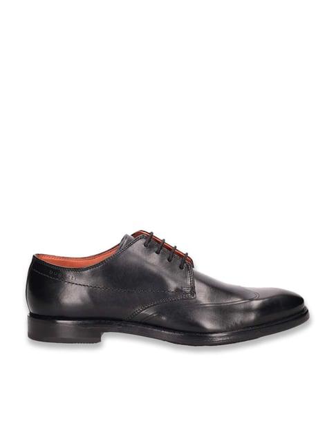 bugatti men's mansaro black derby shoes