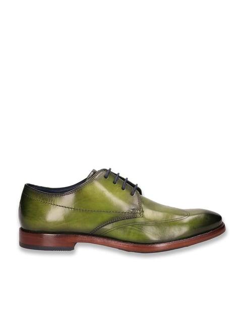 bugatti men's mansaro green derby shoes