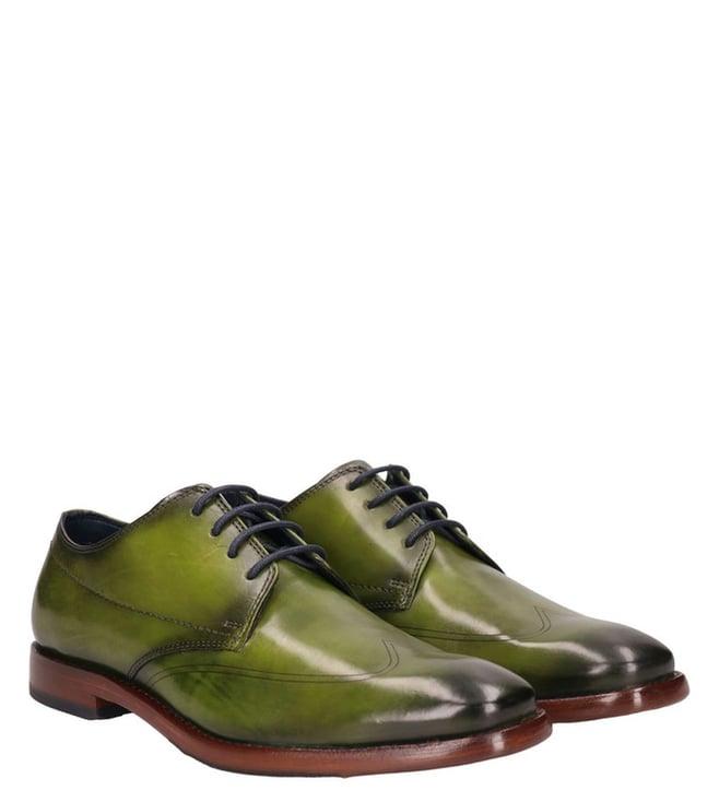 bugatti men's mansaro green derby shoes
