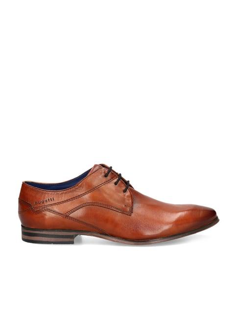 bugatti men's margo cognac derby shoes