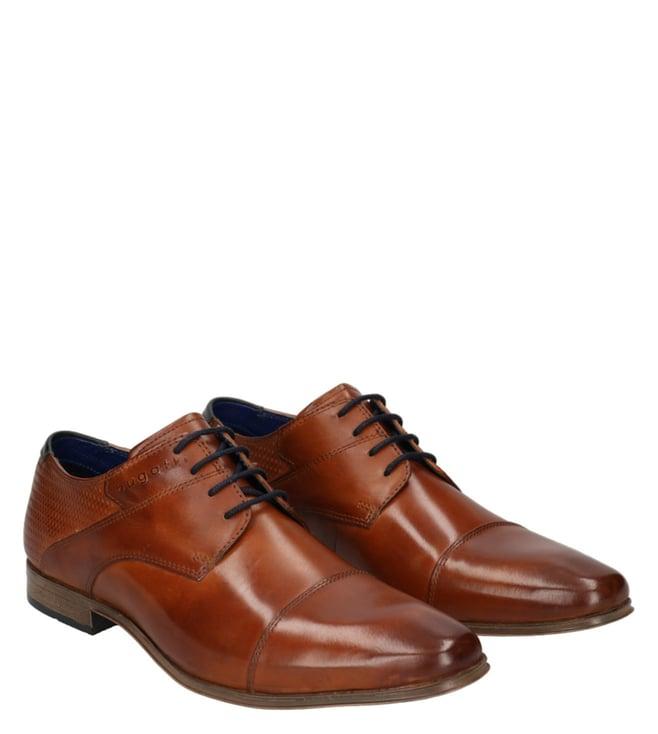 bugatti men's margo cognac derby shoes