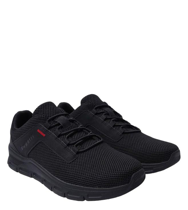 bugatti men's nexon black mid top sneakers