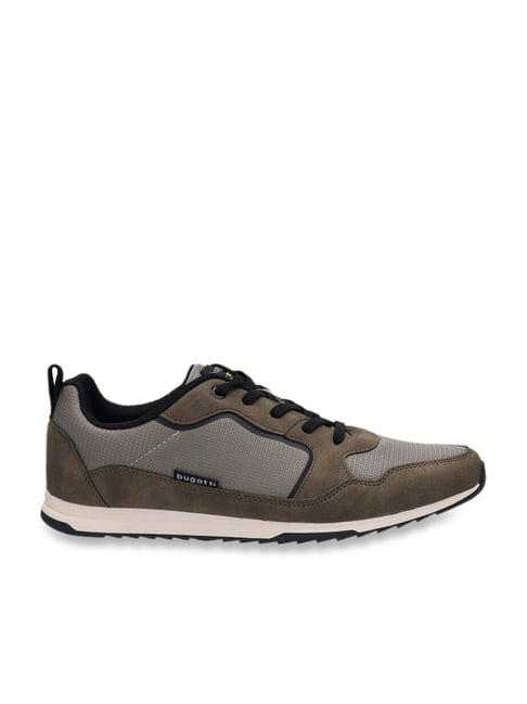 bugatti men's olive casual sneakers