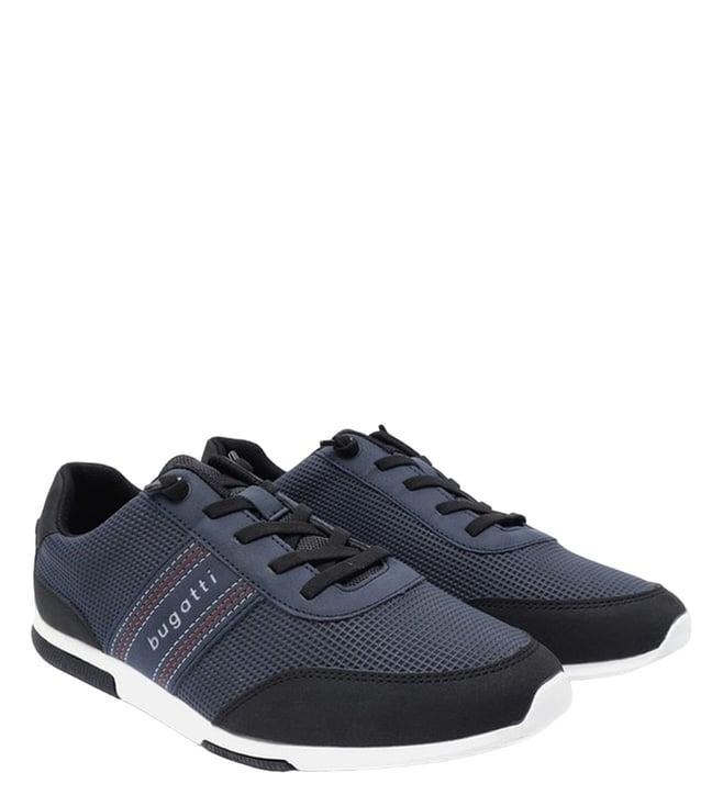 bugatti men's report eco dark blue & black sneakers