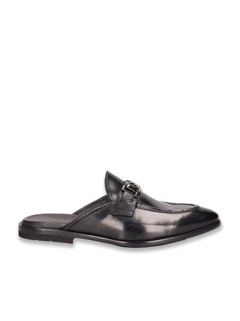 bugatti men's rico black mule shoes