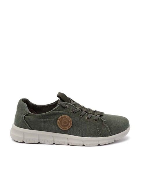 bugatti men's romer green casual sneakers