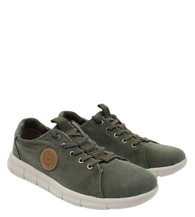 bugatti men's romer green mid top sneakers