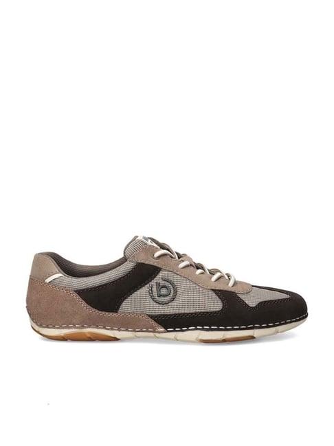 bugatti men's sandstone brown casual sneakers