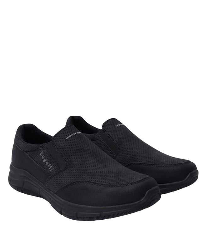 bugatti men's soa black slip on sneakers