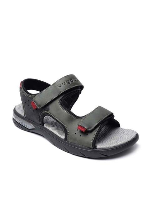 bugatti men's socotra dark green floater sandals