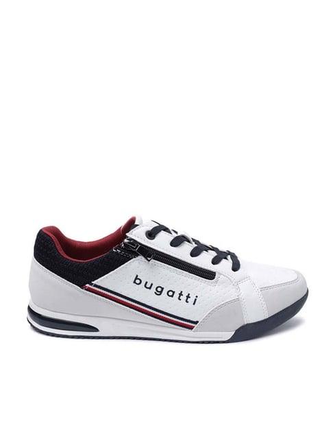 bugatti men's trevor white casual sneakers