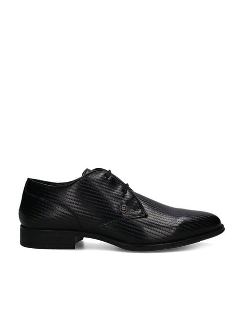 bugatti men's zavinio black derby shoes
