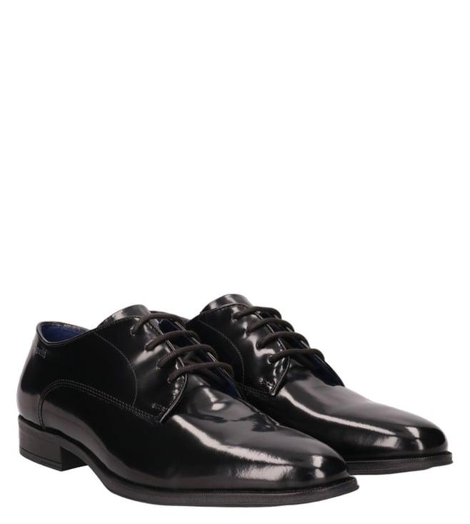 bugatti men's zavinio black derby shoes