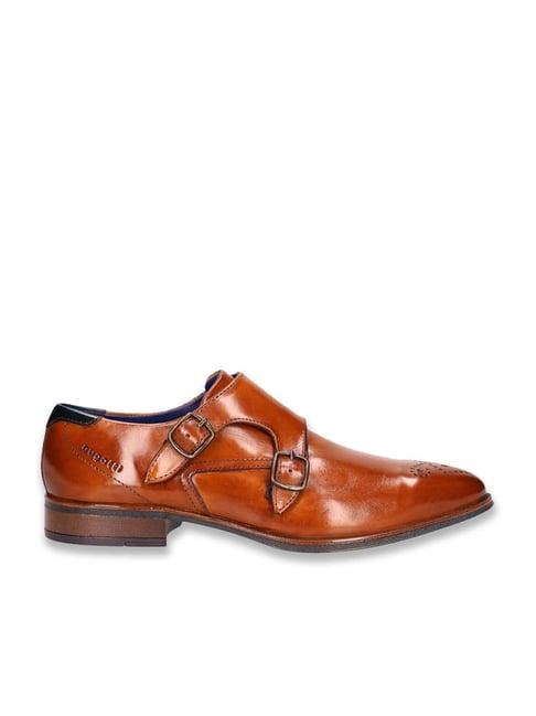 bugatti men's zavinio cognac monk shoes