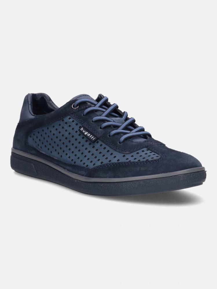 bugatti men dark blue / blue sneakers