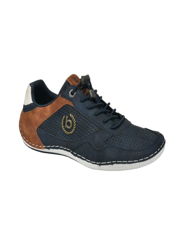 bugatti men dark blue sneakers