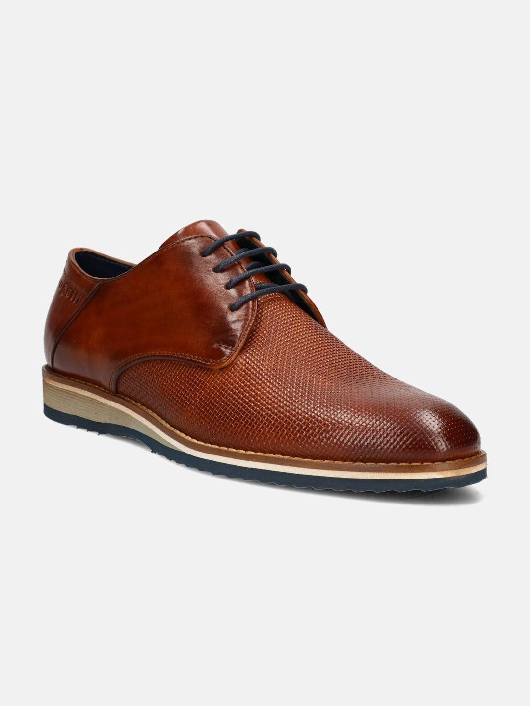 bugatti men leather lace-ups formal derbys