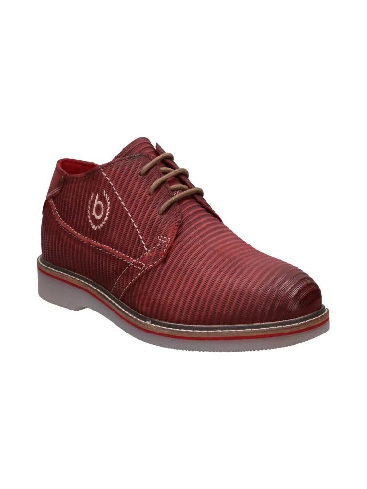 bugatti men red semi formal shoes