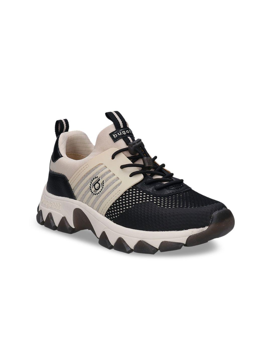 bugatti women black colourblocked sneakers