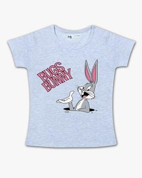 bugs bunny print round-neck t-shirt