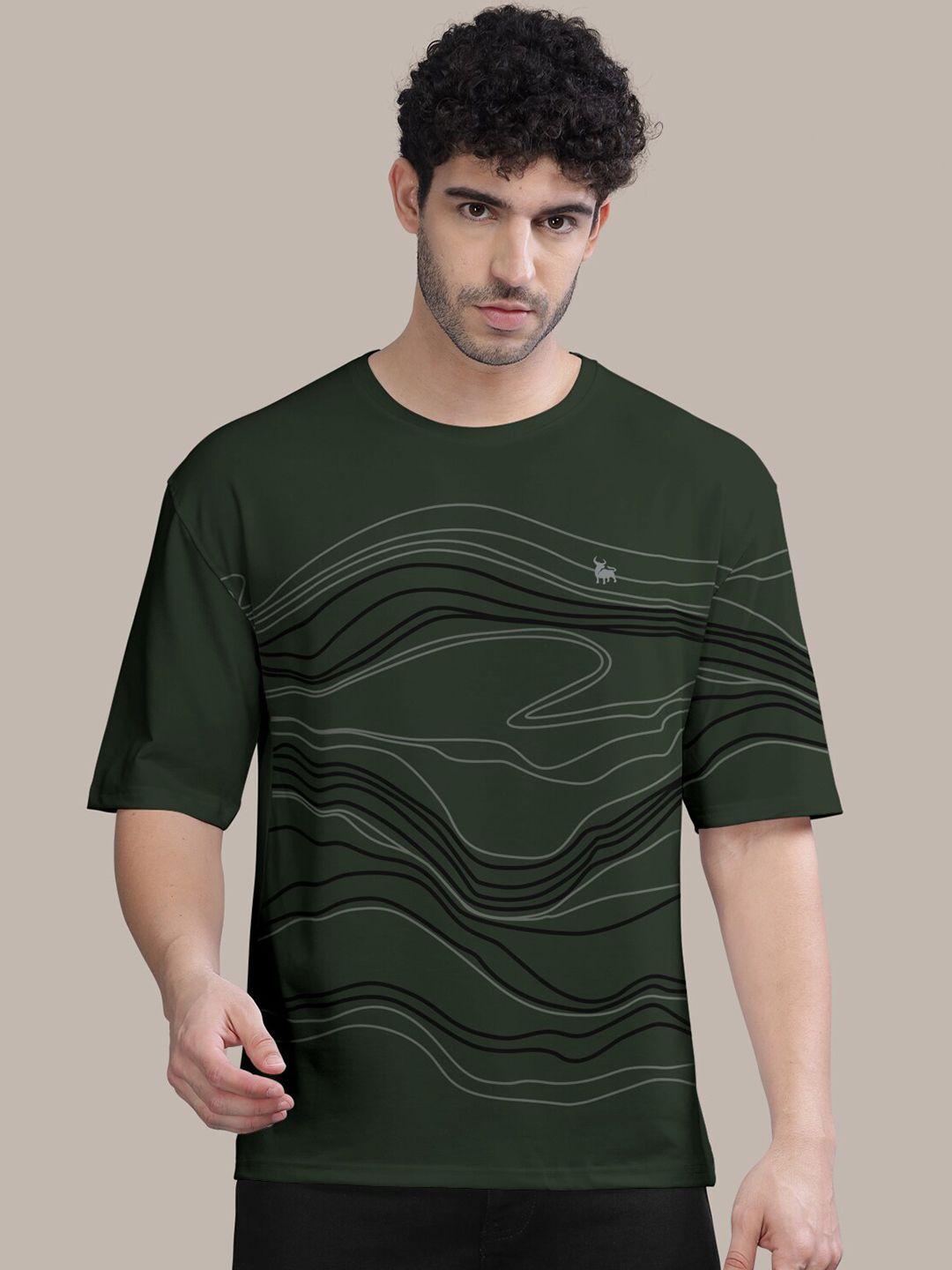 bullmer abstract printed oversized cotton t-shirt
