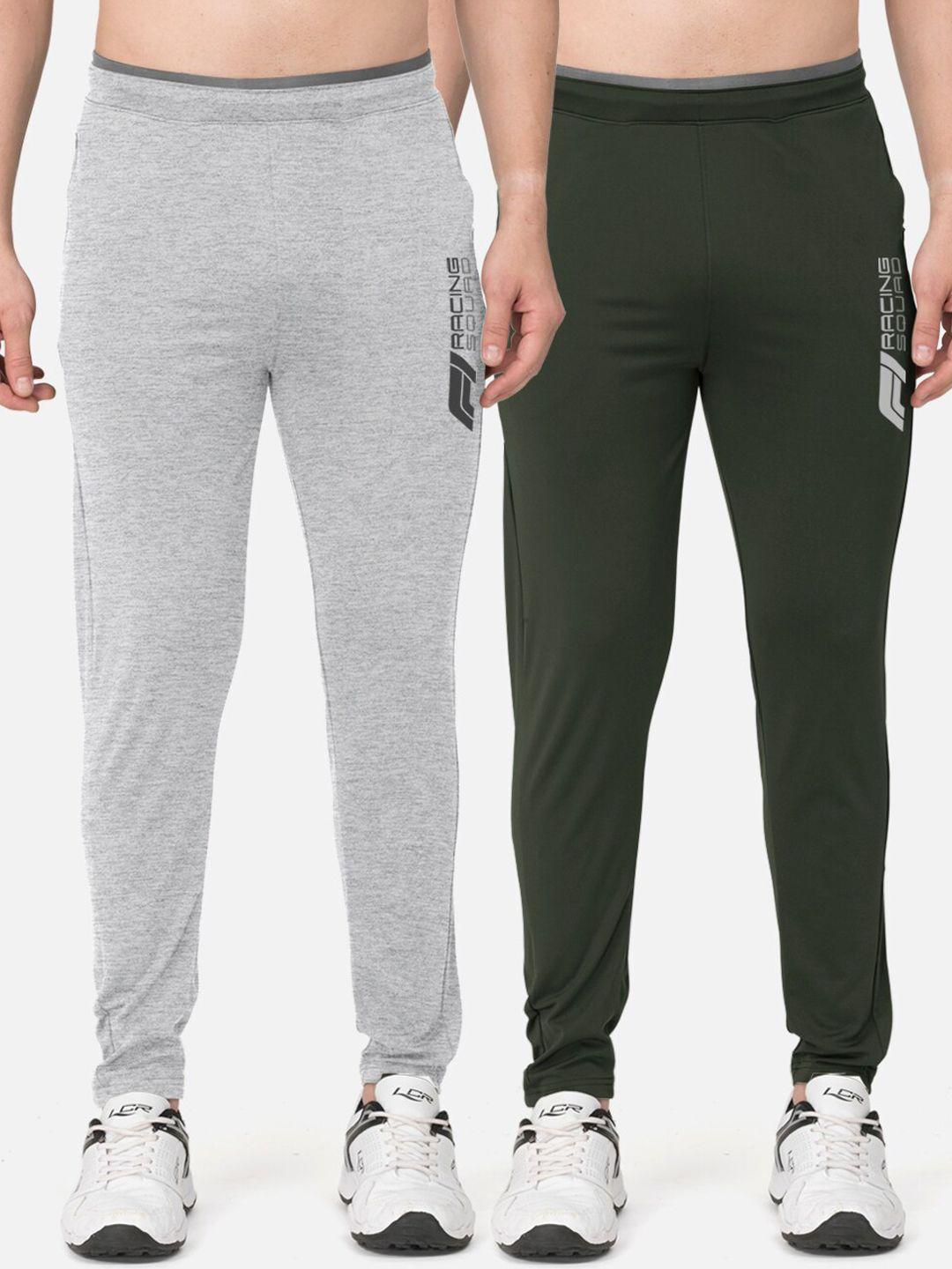 bullmer men pack of 2  slim-fit track pants