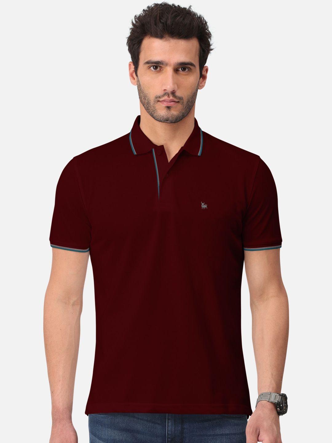 bullmer polo collar cotton t-shirt