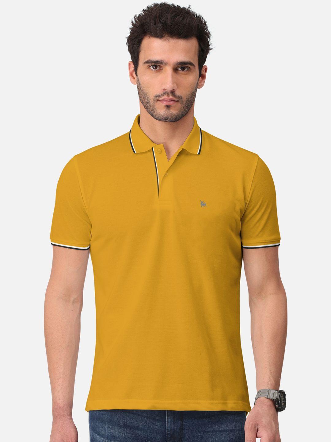 bullmer polo collar cotton t-shirt