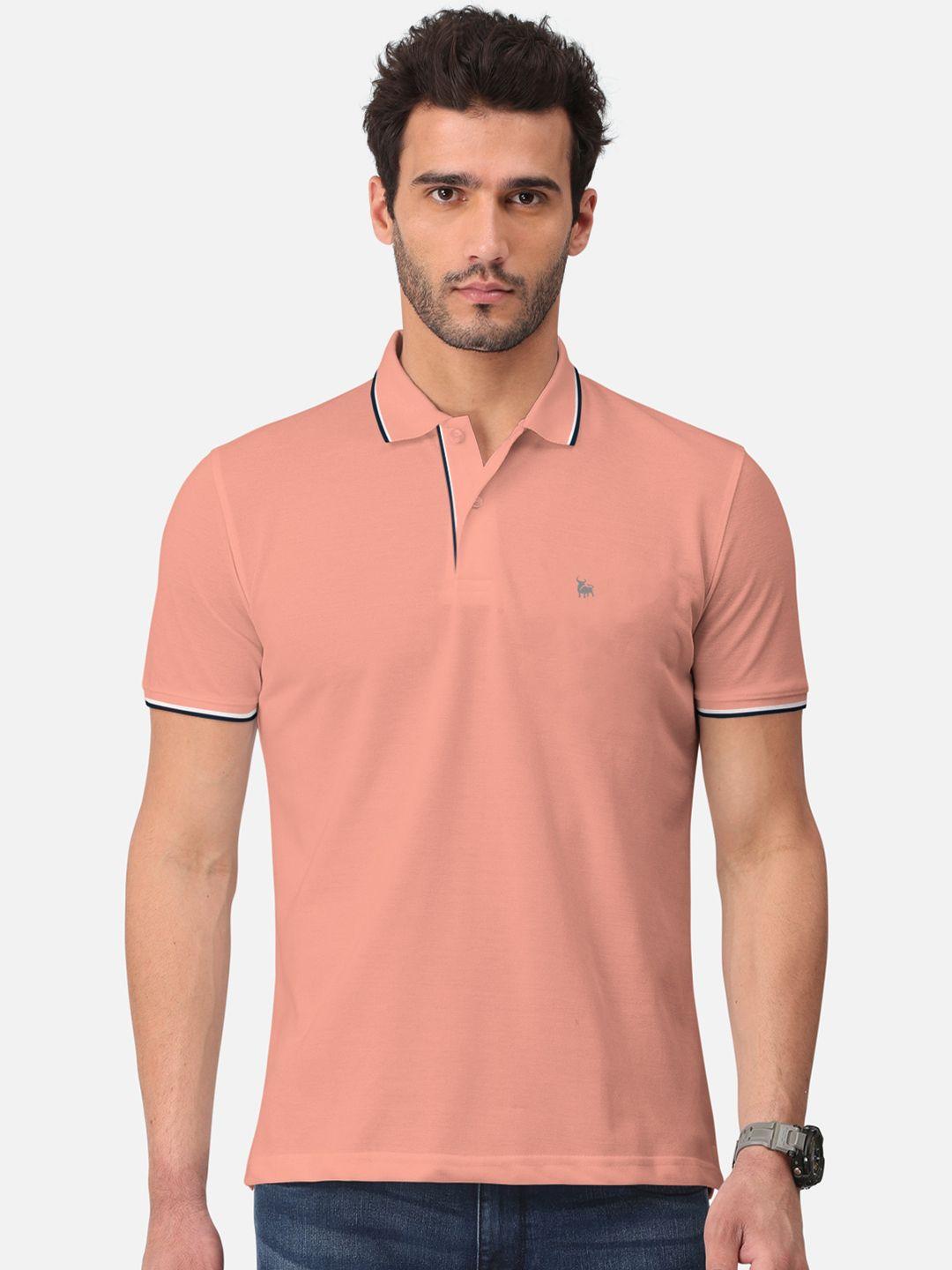 bullmer polo collar cotton t-shirt